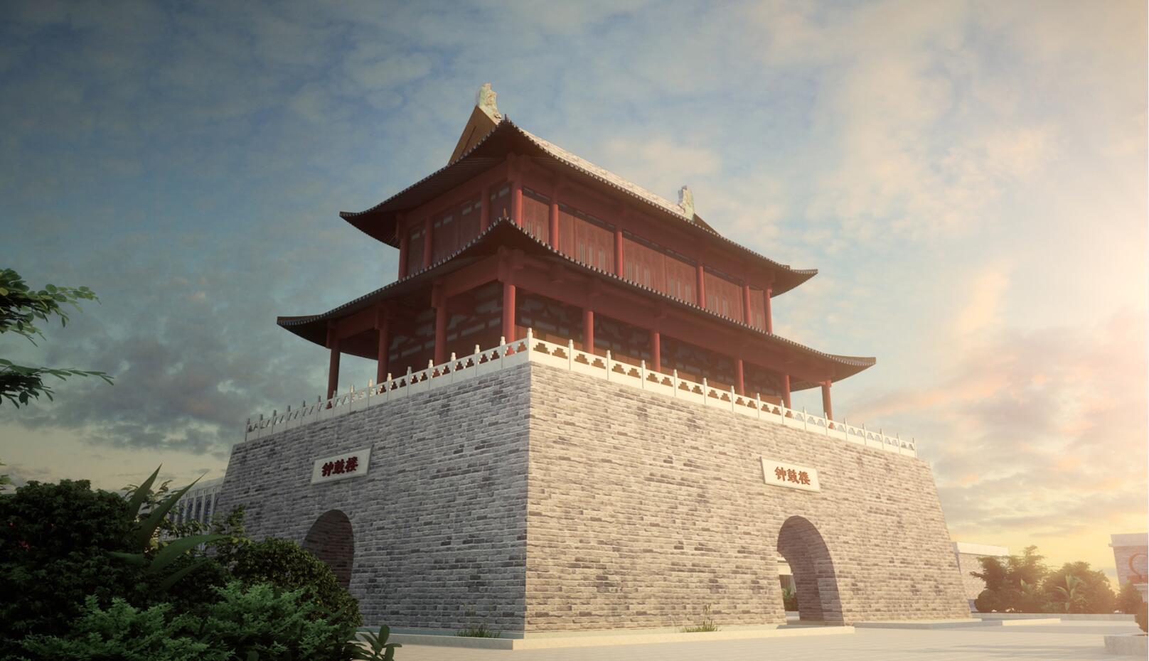 延安市圣地河谷文化旅游中心区金延安板块钟鼓楼及核心文化区项目